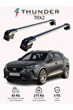 CUPRA FORMENTOR 2020-Sonrası TRX2 Thunder Carrier Kilitli Ara Atkı Taşıyıcı Tavan Barı Siyah