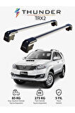 TOYOTA FORTUNER 2015-Sonrası TRX2 Thunder Carrier Kilitli Ara Atkı Taşıyıcı Tavan Barı Siyah