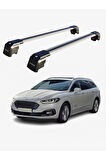 FORD FOCUS ESTATE 2019-Sonrası TRX2 Thunder Carrier Kilitli Ara Atkı Taşıyıcı Tavan Barı Siyah