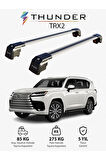 LEXUS LX 2016-Sonrası TRX2 Thunder Carrier Kilitli Ara Atkı Taşıyıcı Tavan Barı Siyah