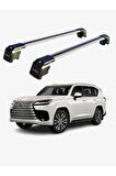 LEXUS LX 2016-Sonrası TRX2 Thunder Carrier Kilitli Ara Atkı Taşıyıcı Tavan Barı Siyah