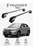 SUZUKI VITARA 2015-Sonrası TRX2 Thunder Carrier Kilitli Ara Atkı Taşıyıcı Tavan Barı Siyah