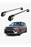 KIA SOUL 2020-Sonrası TRX2 Thunder Carrier Kilitli Ara Atkı Taşıyıcı Tavan Barı Siyah