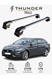 SEAT LEON ST 2021-Sonrası TRX2 Thunder Carrier Kilitli Ara Atkı Taşıyıcı Tavan Barı Siyah