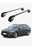 SEAT LEON ST 2021-Sonrası TRX2 Thunder Carrier Kilitli Ara Atkı Taşıyıcı Tavan Barı Siyah