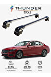 MERCEDES-BENZ C-CLASS 2015-Sonrası TRX2 Thunder Carrier Kilitli Ara Atkı Taşıyıcı Tavan Barı Siyah