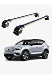 VOLVO XC40 2020-Sonrası TRX2 Thunder Carrier Kilitli Ara Atkı Taşıyıcı Tavan Barı Siyah