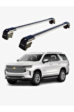 CHEVROLET TAHOE 2015-2020 TRX2 Thunder Carrier Kilitli Ara Atkı Taşıyıcı Tavan Barı Siyah