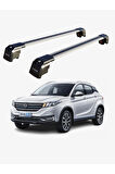 DONGFENG GLORY E3 2020-Sonrası TRX2 Thunder Carrier Kilitli Ara Atkı Taşıyıcı Tavan Barı Siyah