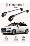 AUDI Q7 2016-Sonrası TRX2 Thunder Carrier Kilitli Ara Atkı Taşıyıcı Tavan Barı Siyah
