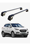 HYUNDAI IX-35 2010-2015 TRX2 Thunder Carrier Kilitli Ara Atkı Taşıyıcı Tavan Barı Siyah