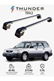 SUBARU FORESTER 1997-2002 TRX2 Thunder Carrier Kilitli Ara Atkı Taşıyıcı Tavan Barı Siyah