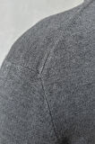 Erkek Füme Tam Balıkçı Slim Fit Triko Kazak