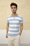 Renk Bloklu Polo Yaka Triko T-Shirt TRZ19120