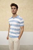 Renk Bloklu Polo Yaka Triko T-Shirt TRZ19120