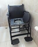 Ev tipi, katlanabilir, klozetli, tekerlekli sandalye,