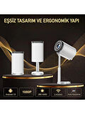 La Modena Premium Taşınabilir Ayarlanabilir Projeksiyon Projektör Cihazı 4K Görüntü Projeksiyon Portatif Projektör 1080P Destekli