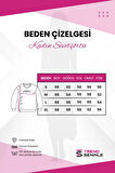 Kadın Beyaz Butterflies Inspire Baskılı Oversize Sweatshirt 000