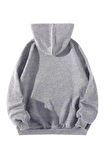 Unisex Gri Kapşonlu Sweatshirt Enjoy Freedom Baskılı