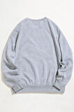 Unisex Gri Los Angeles Sweatshirt
