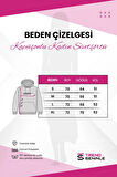 Unisex Bej The Happiest Baskılı Kapişonlu Sweatshirt