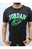  Bisiklet Yaka Erkek  Baskılı  T-shirt