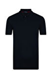 Erkek Mavi Bol Kesim Polo Yaka T-Shirt