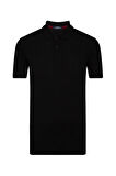 Erkek Mavi Bol Kesim Polo Yaka T-Shirt