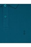 Erkek Turkuaz Slim Fit Polo Yaka Tişört