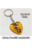 - Akrep Fosilli - Toz Kehribar Anahtarlık - 4 Model