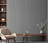KEÇELİ DEKORATİF AKUSTİK AHŞAP PANEL – TAŞ GRİ (50X240CM).