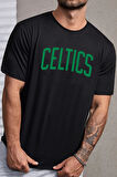 Unisex Celtics Baskılı T-shirt