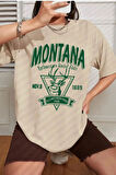 Uyguntarz Unisex Montana Baskılı T-shirt