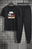 Uyguntarz Unisex Ken Kaneki Baskılı 2'li Eşofman Takımı