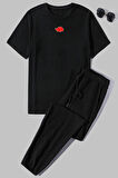 Uyguntarz Unisex Ninja Akatsuki Baskılı 2'li Eşofman Takımı