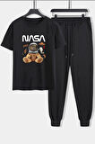 Uyguntarz Unisex Nasabear Baskılı 2'li Eşofman Takımı