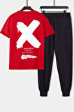 Uyguntarz Unisex Sometimes X Baskılı 2'li Eşofman Takımı