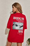 Uyguntarz Unisex 1898 Brooklyn Baskılı T-shirt