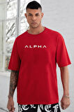 Unisex Alpha Baskılı T-shirt