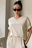 Uyguntarz Unisex Balance Baskılı T-shirt