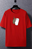 Uyguntarz Unisex Tupac Coffee Baskılı T-shirt