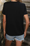 Uyguntarz Unisex Chiago Baskılı T-shirt