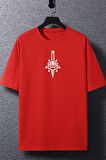 Uyguntarz Unisex Skullcracked Baskılı T-shirt