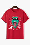 Uyguntarz Unisex T - Rex Baskılı T-shirt