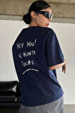 Uyguntarz Unisex Hey you Baskılı T-shirt
