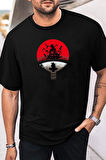 Unisex Itachi Uchiha Baskılı T-shirt