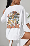 Uyguntarz Unisex Love Yourself Baskılı T-shirt