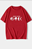 Uyguntarz Unisex Moon Phases Baskılı T-shirt