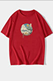 Uyguntarz Unisex Neighbor's Ukiyo e Baskılı T-shirt