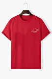 Uyguntarz Unisex Saturn Baskılı T-shirt